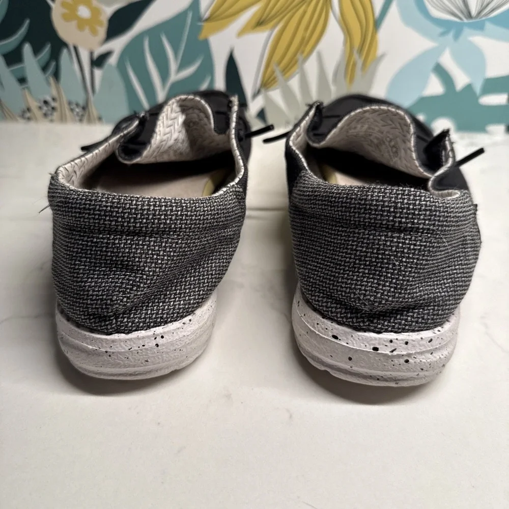 Hey Dude Wendy Funk Black‎ Men's Size 5 Women's Size 7 Comfort Shoes